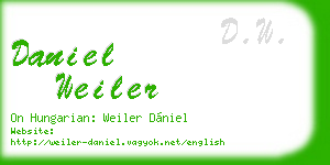 daniel weiler business card