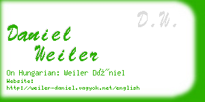 daniel weiler business card